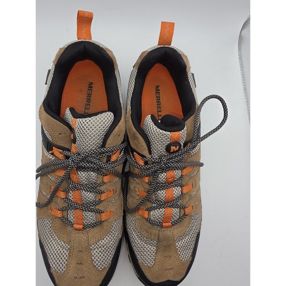 Merrell Men\'s Accentor Low Suede Trail Hiking Shoes Otter / Burnt Orange Sz 11.5 main image 8